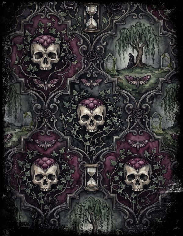 Junk Journal Pages: 150 Printable Sheets - Memento Mori - Commercial Use — image 79