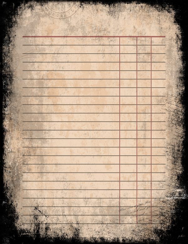 Journal Writing Pages: 50 Lined Frames and Textures - Memento Mori - Commercial Use — image 1
