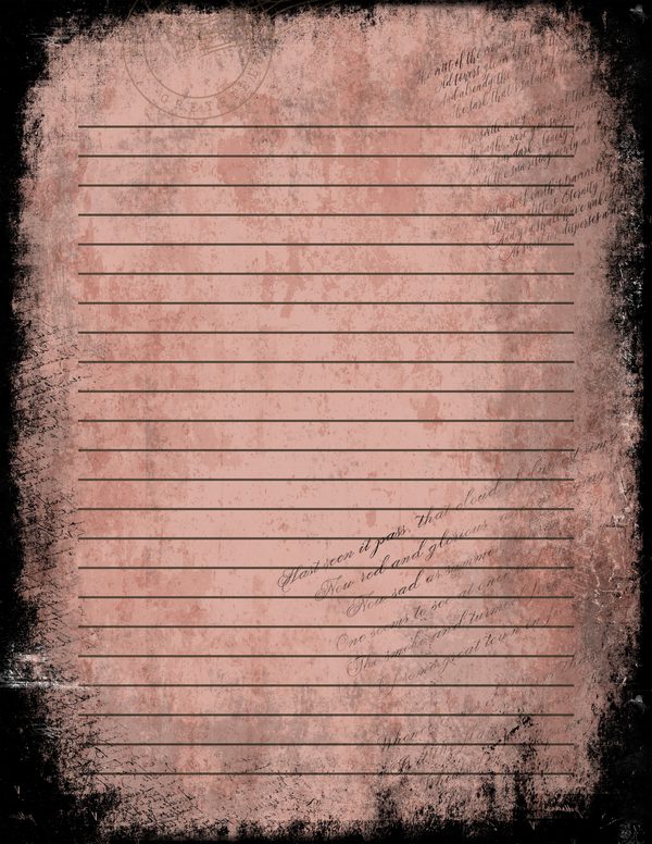 Journal Writing Pages: 50 Lined Frames and Textures - Memento Mori - Commercial Use — image 6