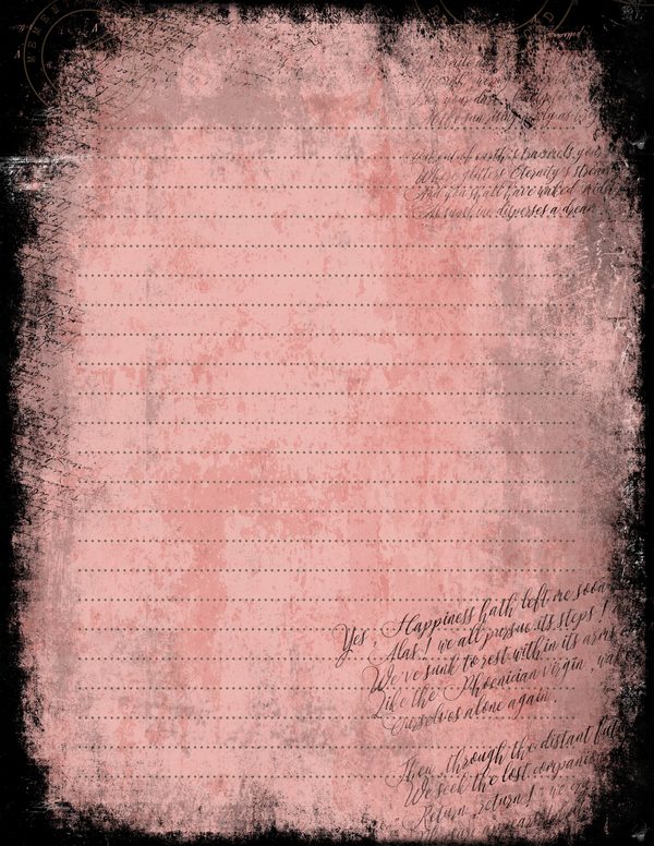 Journal Writing Pages: 50 Lined Frames and Textures - Memento Mori - Commercial Use — image 8
