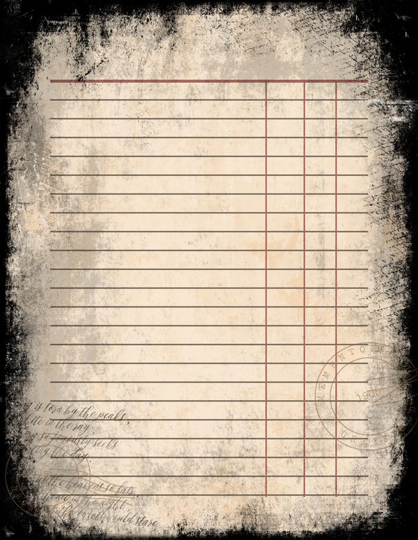 Journal Writing Pages: 50 Lined Frames and Textures - Memento Mori - Commercial Use — image 11