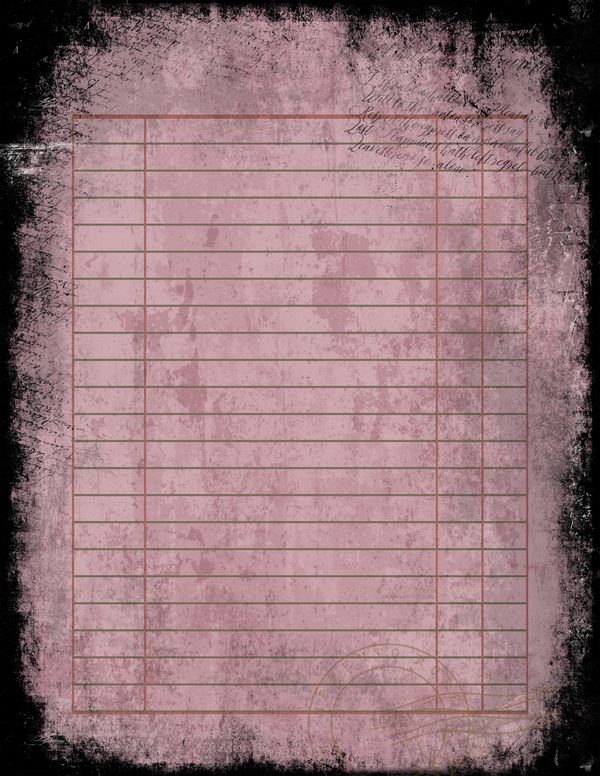 Journal Writing Pages: 50 Lined Frames and Textures - Memento Mori - Commercial Use — image 12