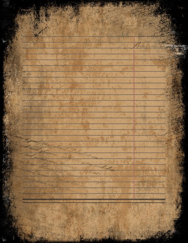 Journal Writing Pages: 50 Lined Frames and Textures - Memento Mori - Commercial Use — image 15