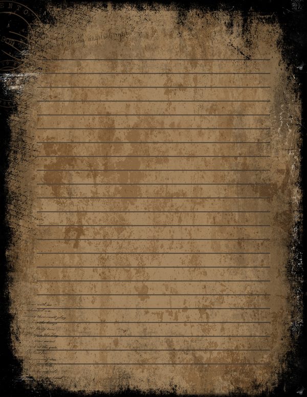 Journal Writing Pages: 50 Lined Frames and Textures - Memento Mori - Commercial Use — image 16