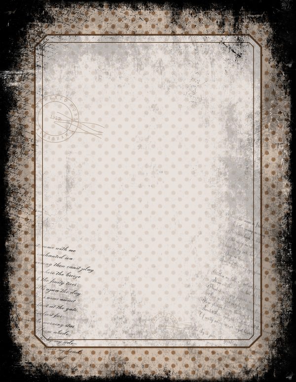 Journal Writing Pages: 50 Lined Frames and Textures - Memento Mori - Commercial Use — image 40