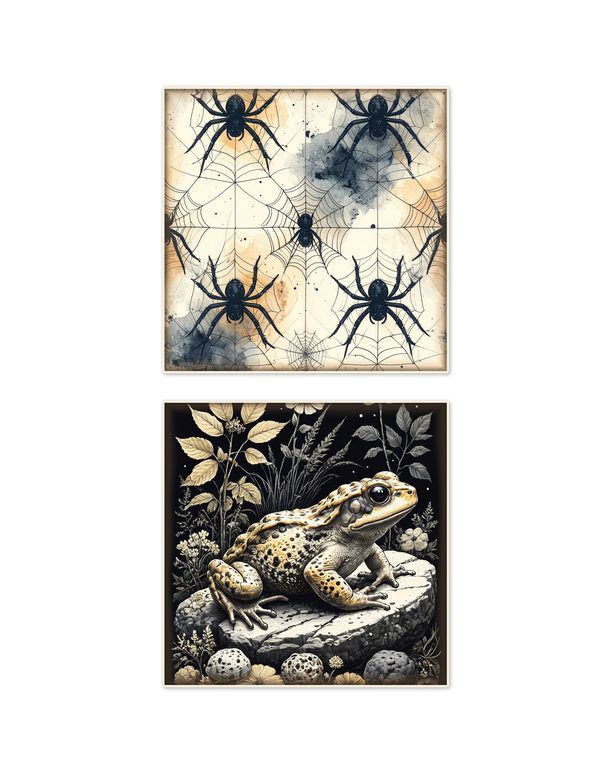 Ephemera Kit: 83 Printable Cards, Tags and Word Strips - Gothic Bestiary - Commercial Use — image 6