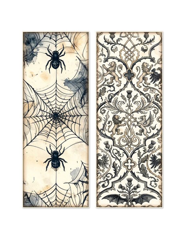 Ephemera Kit: 83 Printable Cards, Tags and Word Strips - Gothic Bestiary - Commercial Use — image 14