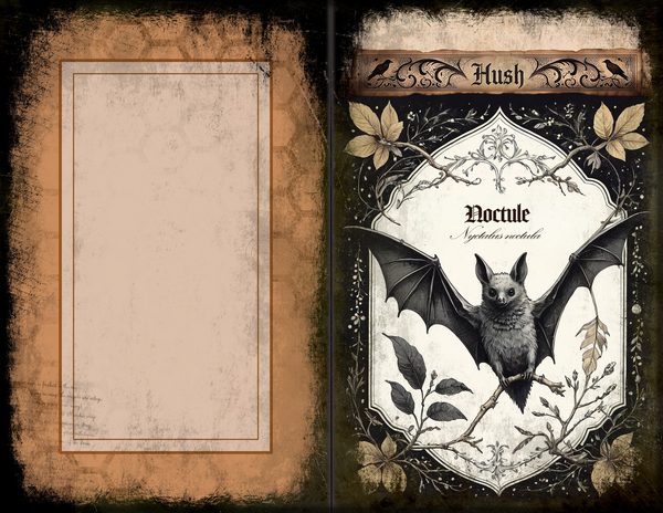 Junk Journal Spreads: 75 Open Book Planner Pages - Gothic Bestiary - Commercial Use — image 33