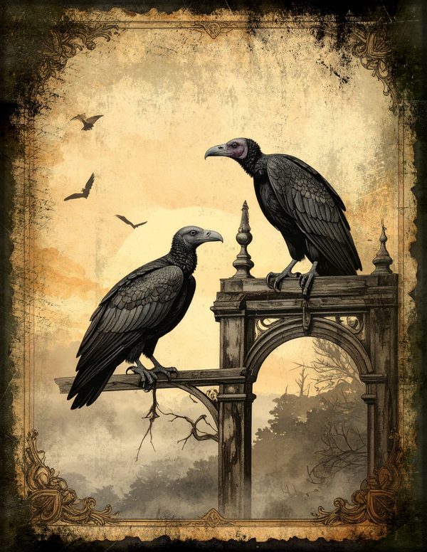 Junk Journal Pages: 150 Printable Sheets - Gothic Bestiary - Commercial Use — image 12