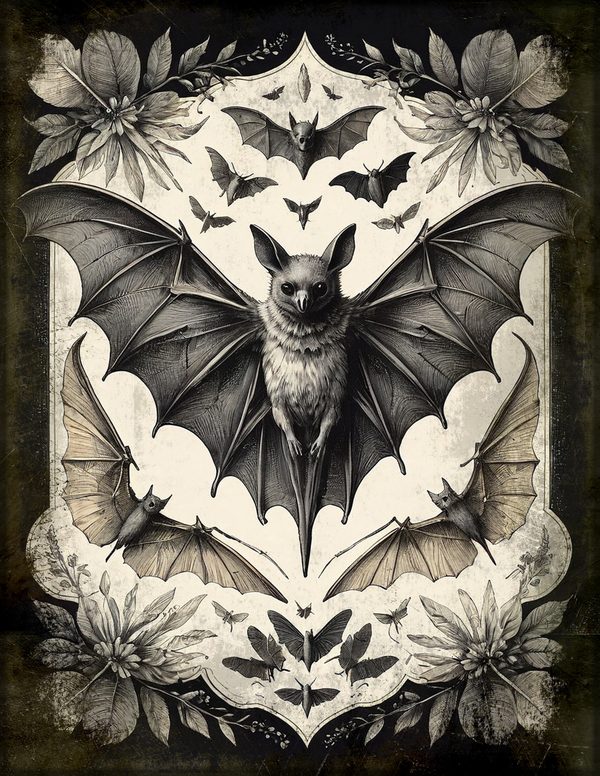 Junk Journal Pages: 150 Printable Sheets - Gothic Bestiary - Commercial Use — image 38
