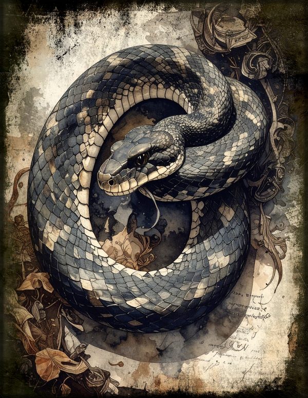 Junk Journal Pages: 150 Printable Sheets - Gothic Bestiary - Commercial Use — image 47