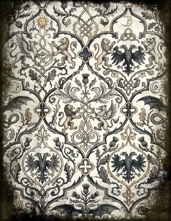 Junk Journal Pages: 150 Printable Sheets - Gothic Bestiary - Commercial Use — image 71