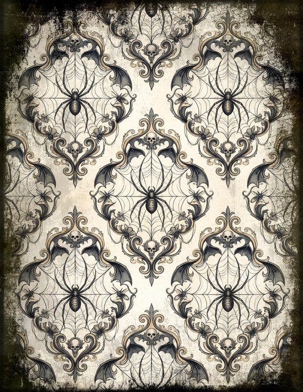 Junk Journal Pages: 150 Printable Sheets - Gothic Bestiary - Commercial Use — image 77