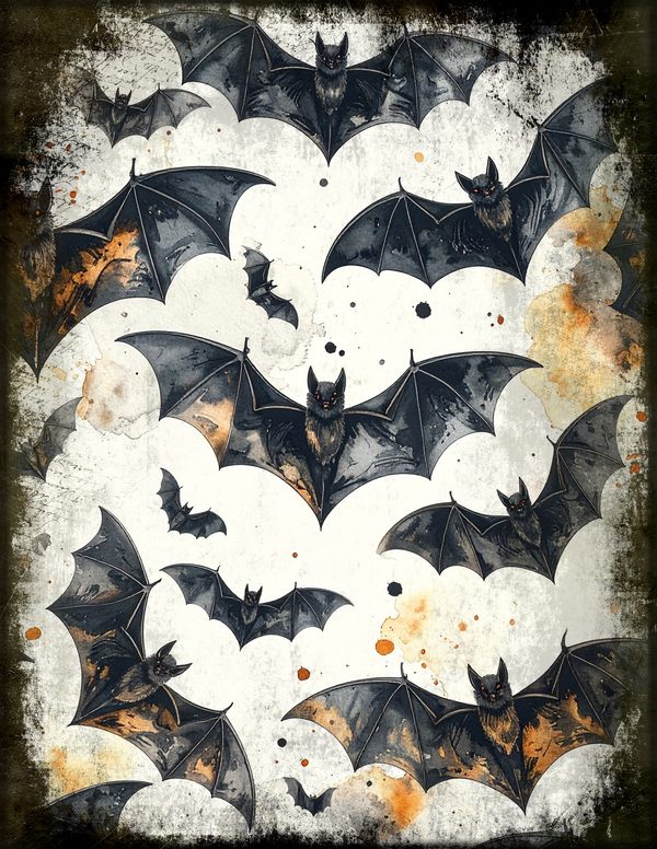 Junk Journal Pages: 150 Printable Sheets - Gothic Bestiary - Commercial Use — image 78