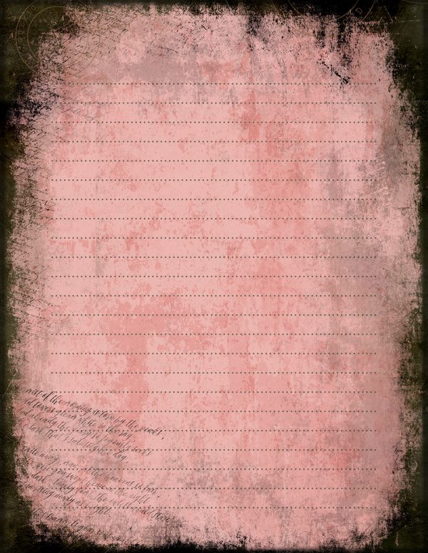 Journal Writing Pages: 50 Lined Frames and Textures - Gothic Bestiary - Commercial Use — image 8