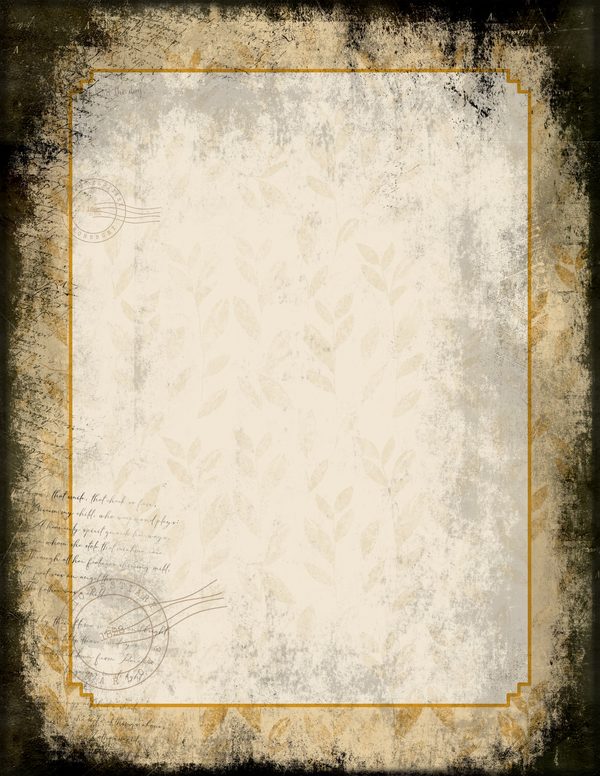 Journal Writing Pages: 50 Lined Frames and Textures - Gothic Bestiary - Commercial Use — image 24