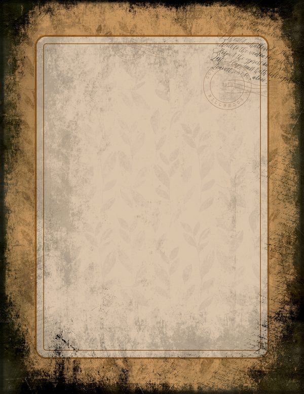Journal Writing Pages: 50 Lined Frames and Textures - Gothic Bestiary - Commercial Use — image 25
