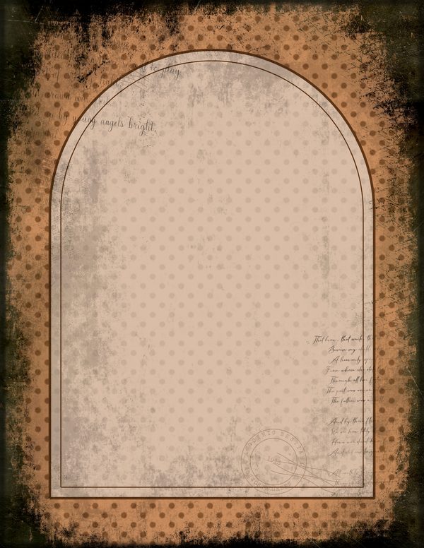 Journal Writing Pages: 50 Lined Frames and Textures - Gothic Bestiary - Commercial Use — image 32