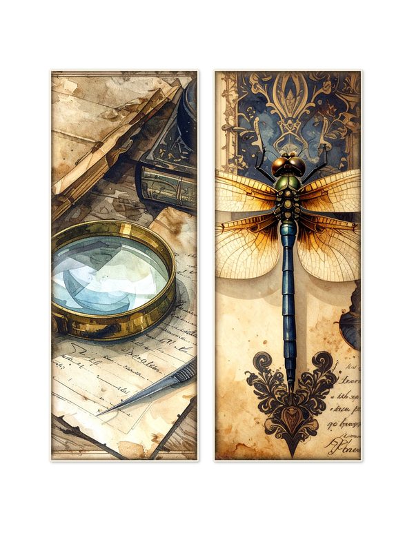 Ephemera Kit: 84 Printable Cards, Tags and Word Strips - Cabinet of Curiosities - Commercial Use — image 5