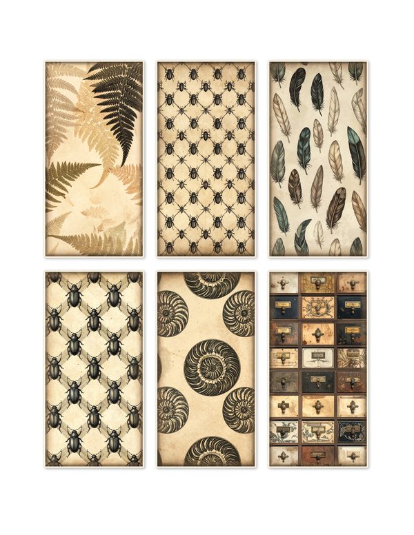 Ephemera Kit: 84 Printable Cards, Tags and Word Strips - Cabinet of Curiosities - Commercial Use — image 10