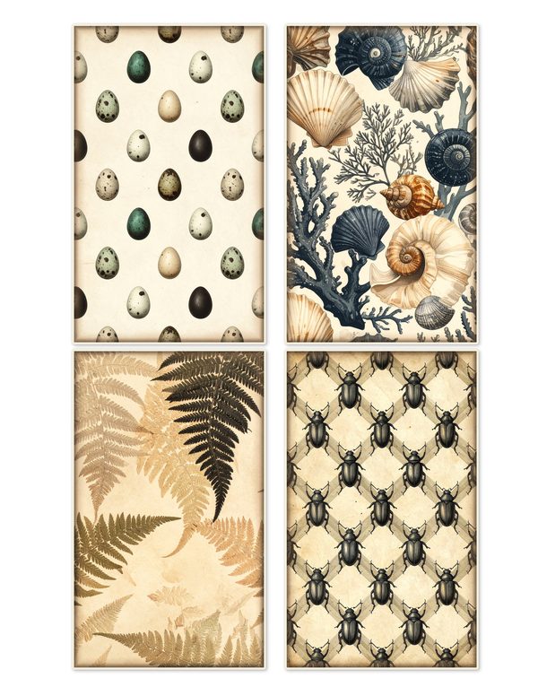Ephemera Kit: 84 Printable Cards, Tags and Word Strips - Cabinet of Curiosities - Commercial Use — image 13