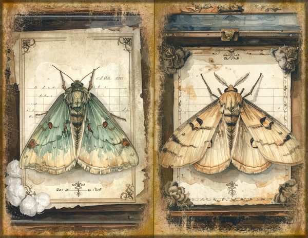 Junk Journal Spreads: 75 Open Book Planner Pages - Cabinet of Curiosities - Commercial Use — image 6