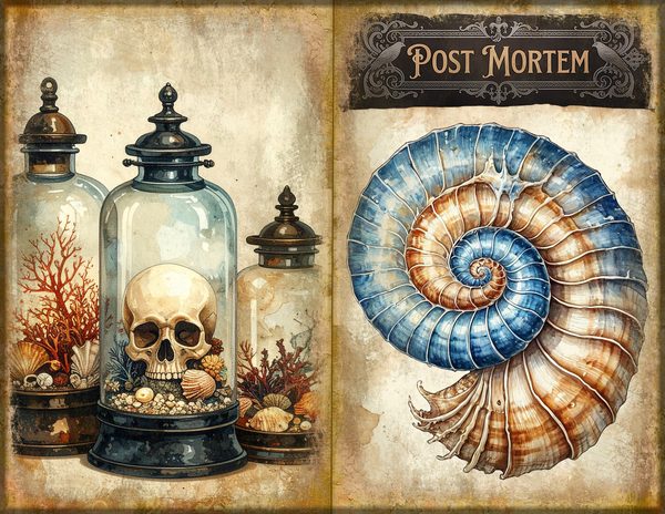 Junk Journal Spreads: 75 Open Book Planner Pages - Cabinet of Curiosities - Commercial Use — image 15