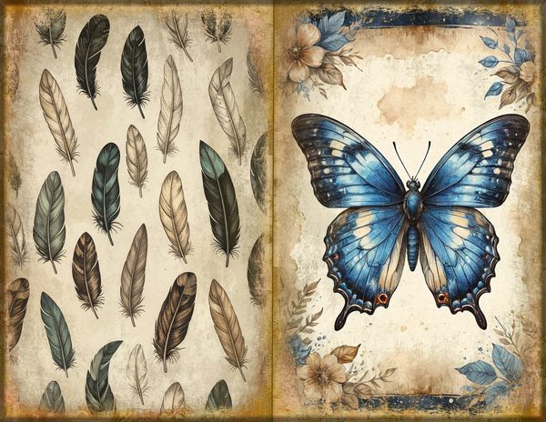 Junk Journal Spreads: 75 Open Book Planner Pages - Cabinet of Curiosities - Commercial Use — image 18