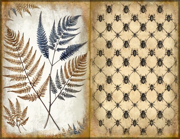 Junk Journal Spreads: 75 Open Book Planner Pages - Cabinet of Curiosities - Commercial Use — image 22