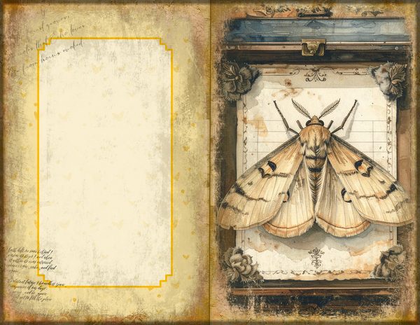 Junk Journal Spreads: 75 Open Book Planner Pages - Cabinet of Curiosities - Commercial Use — image 27