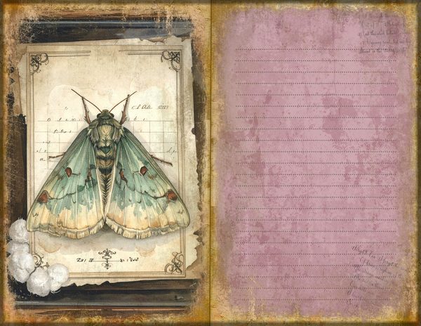 Junk Journal Spreads: 75 Open Book Planner Pages - Cabinet of Curiosities - Commercial Use — image 39