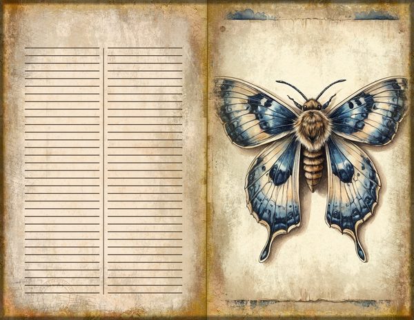 Junk Journal Spreads: 75 Open Book Planner Pages - Cabinet of Curiosities - Commercial Use — image 40
