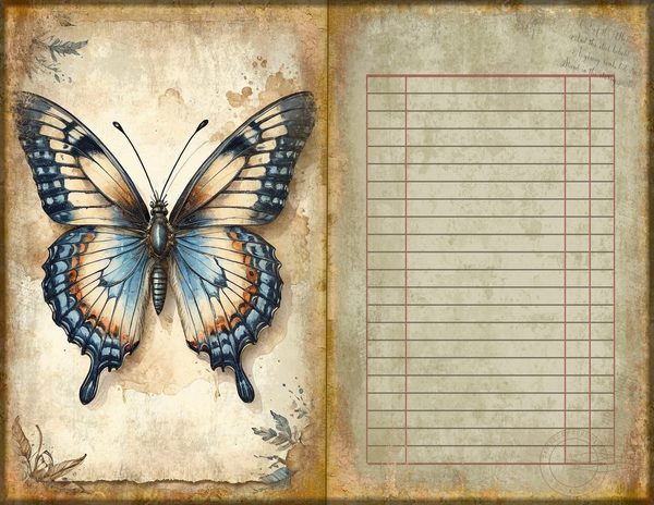 Junk Journal Spreads: 75 Open Book Planner Pages - Cabinet of Curiosities - Commercial Use — image 44