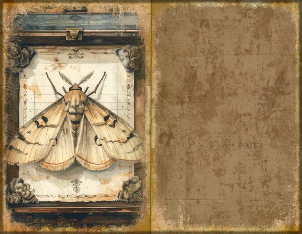 Junk Journal Spreads: 75 Open Book Planner Pages - Cabinet of Curiosities - Commercial Use — image 47