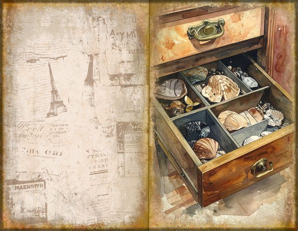Junk Journal Spreads: 75 Open Book Planner Pages - Cabinet of Curiosities - Commercial Use — image 50