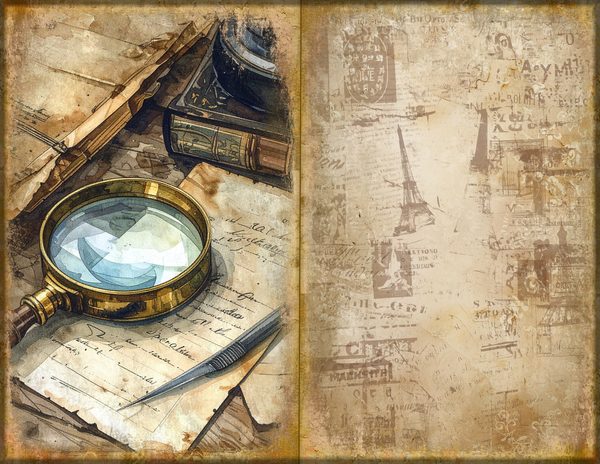 Junk Journal Spreads: 75 Open Book Planner Pages - Cabinet of Curiosities - Commercial Use — image 53