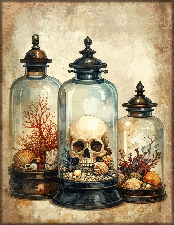 Junk Journal Pages: 150 Printable Sheets - Cabinet of Curiosities - Commercial Use — image 39