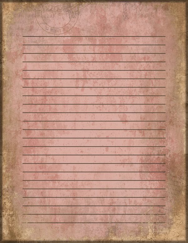 Journal Writing Pages: 50 Lined Frames and Textures - Cabinet of Curiosities - Commercial Use — image 6