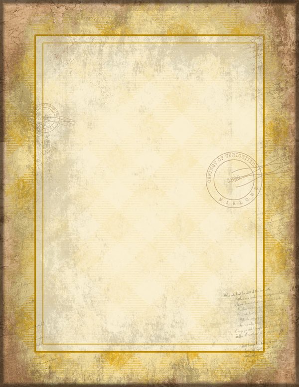 Journal Writing Pages: 50 Lined Frames and Textures - Cabinet of Curiosities - Commercial Use — image 21