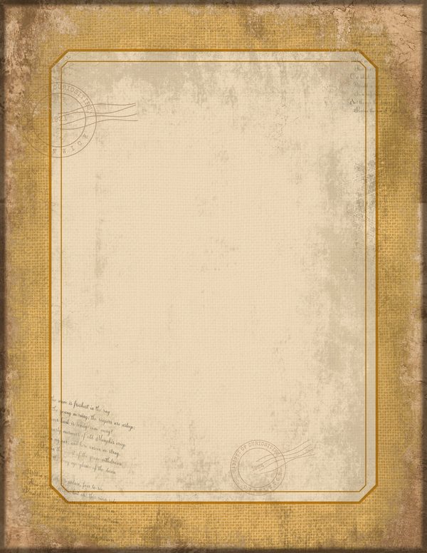 Journal Writing Pages: 50 Lined Frames and Textures - Cabinet of Curiosities - Commercial Use — image 38