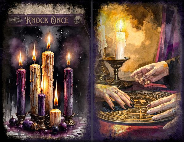 Junk Journal Spreads: 75 Open Book Planner Pages - Gothic Seance - Commercial Use — image 3
