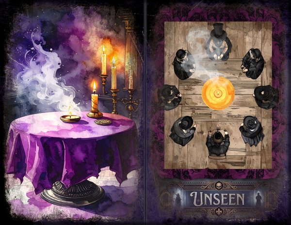 Junk Journal Spreads: 75 Open Book Planner Pages - Gothic Seance - Commercial Use — image 5