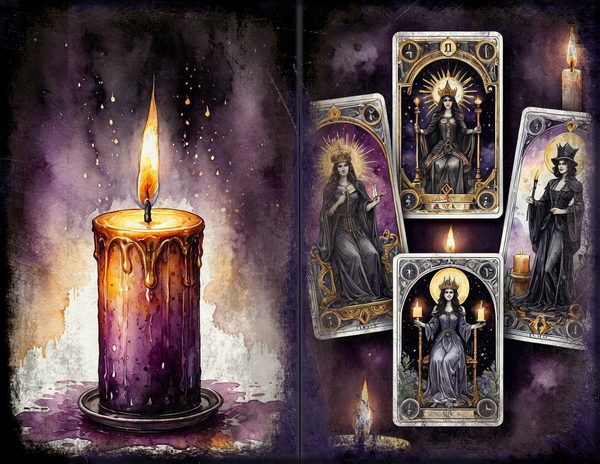 Junk Journal Spreads: 75 Open Book Planner Pages - Gothic Seance - Commercial Use — image 12