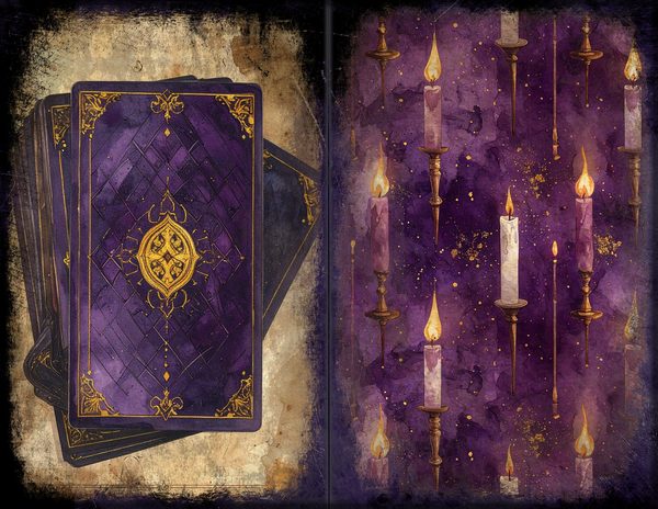 Junk Journal Spreads: 75 Open Book Planner Pages - Gothic Seance - Commercial Use — image 19
