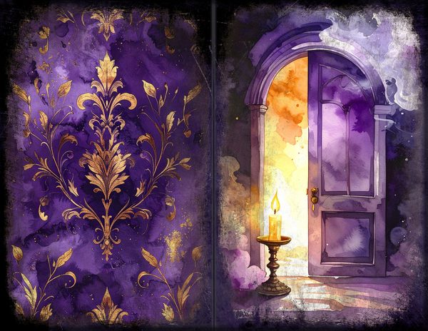 Junk Journal Spreads: 75 Open Book Planner Pages - Gothic Seance - Commercial Use — image 21