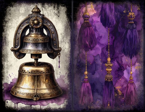 Junk Journal Spreads: 75 Open Book Planner Pages - Gothic Seance - Commercial Use — image 25
