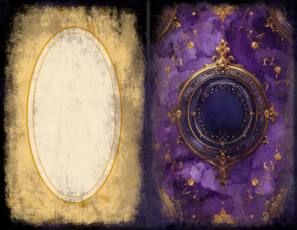 Junk Journal Spreads: 75 Open Book Planner Pages - Gothic Seance - Commercial Use — image 29
