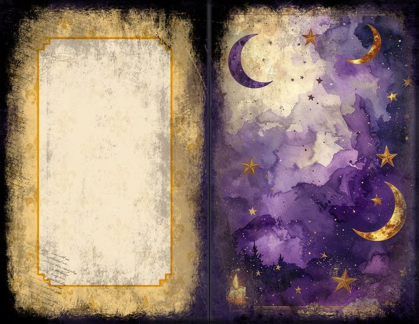 Junk Journal Spreads: 75 Open Book Planner Pages - Gothic Seance - Commercial Use — image 30