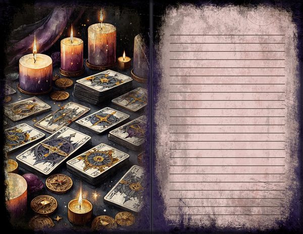 Junk Journal Spreads: 75 Open Book Planner Pages - Gothic Seance - Commercial Use — image 36