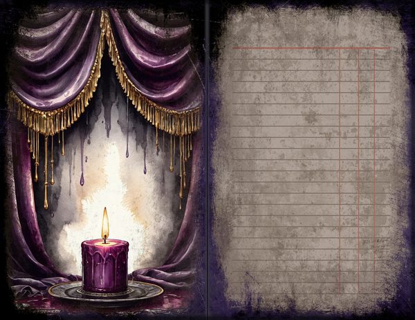 Junk Journal Spreads: 75 Open Book Planner Pages - Gothic Seance - Commercial Use — image 38